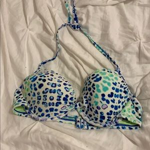 cheetah print bikini top